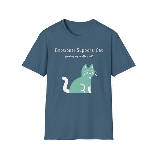 Emotional Support Cat, Purring My Emotions Out, Funny T-Shirt for