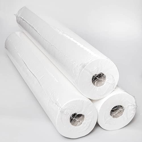 Enpack - Liegerolle 2-lagig in weiß aus Zellstoff - 60cm x 50m - 12 Rollen - Ärztekrepp - Abdeckrolle - Medizinrollen - Ärzterolle - perforierte Papierrolle - Papierüberzüge Cover