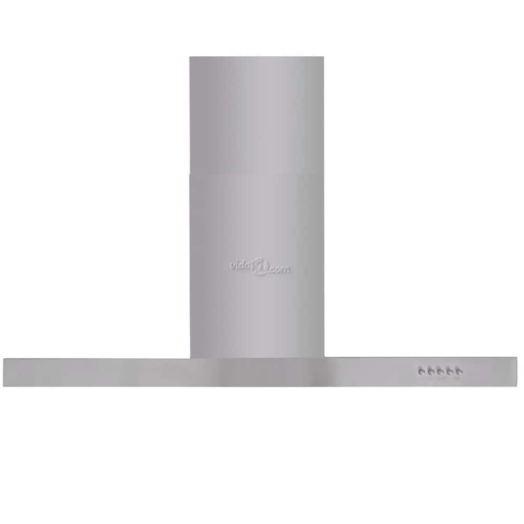 Campana plana de acero inoxidable de 900 mm con flujo de aire de 720 m³/h, 3 filtros de grasa de aluminio, filtro de carbón activo, 5 niveles de control, iluminación LED, funcionamiento de