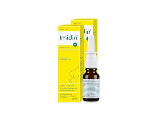 Imidin N Nasenspray 2x15ml – abschwellendes Schnupfenspray mit Xylometazolin für Erwachsene & Kinder ab 6 Jahren – befreit verstopfte Nase schnell & langanhaltend – Aristo Pharma