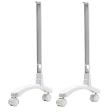 NOBØ Ruedas FS40 para radiadores eléctricos, Blanco, Acero y plástico, para Uso Independiente (instalación de pie), Medidas 16 × 4,5 × 27 cm