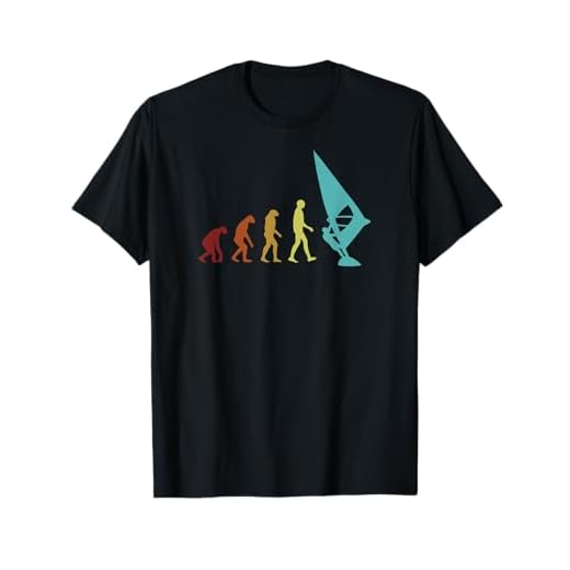 Windsurfen Evolution Surfer Wassersport Windsurfen T-Shirt