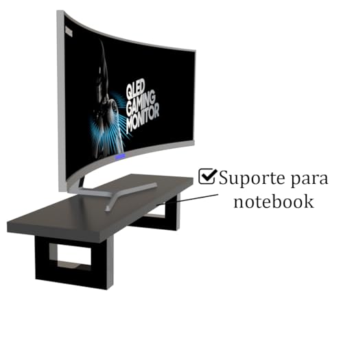 Mesa para Computador com suporte para monitor, peg board e duas prateleiras gamer escrivaninha indus