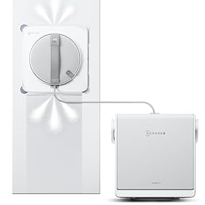 ECOVACS WINBOT W2S Omni Fensterputzroboter mit Multifunktionsstation, intelligenter Bis-an-den-Rand-Reinigung mit TruEdge™, Aufladen während des Betriebs, DREI Wasserdüsen, 12-stufigem Schutz