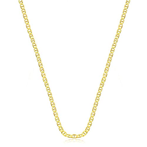 Cadena oro 18k hombre 60cm. banana hueca