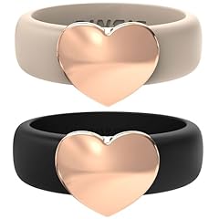 PACK G: Black & Nude / Metal Heart - Rose Gold