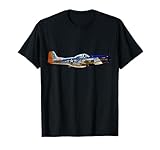P-51 Mustang WWII Avión de combate Historia de la aviación militar de EE. UU Camiseta