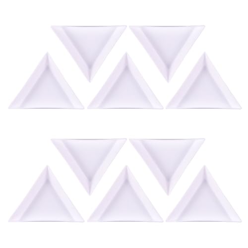 丈夫な素材のビーズペイントトレイ10個セット ポータブル クラフト用品愛好家や愛好家に日常使用ビーズアートオーガナイザー