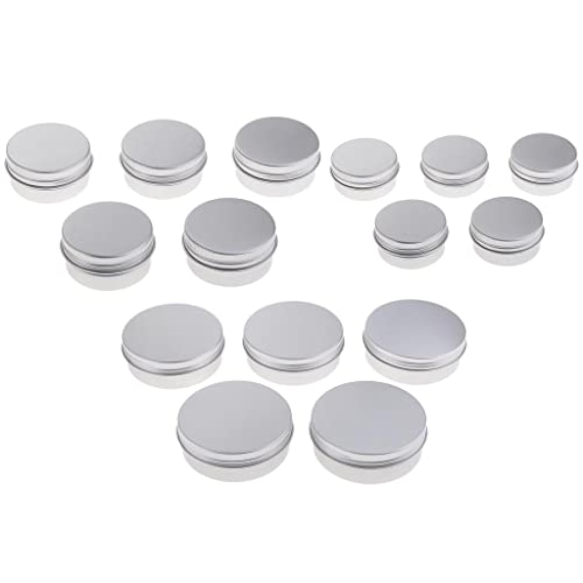 2x5 Pieces Aluminum Lip Balm Jar Containers, 30ML