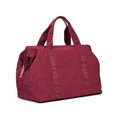Childhome, Mommy Bag, Sac à Langer, Maternité,Sac de Voyage, Grande Contenance-Tapis à Langer, Bandoulière Ajustable, Compartimenté, Poche Isotherme, Passage pour Valise, Collection Urban Bordeaux – vue 8