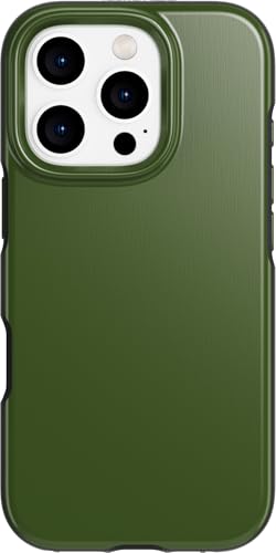 Image of Tech21 EvoDusk for iPhone 16 Pro Compatible with MagSafe - Impact Protection Case 15x Military Standard Tested - in Green /Black