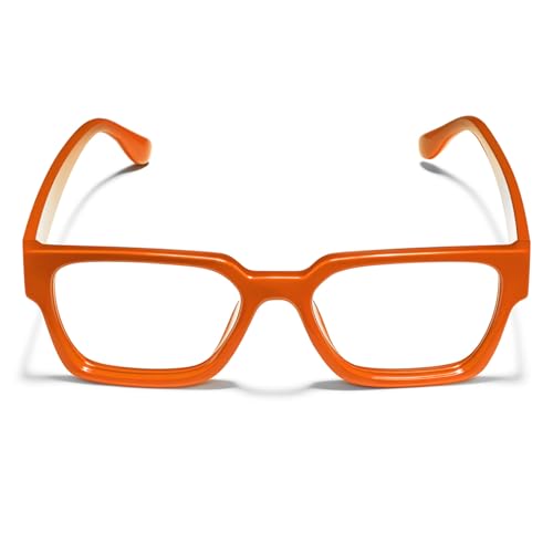 Image of livho Oversized Eyewear Frame for Woman and Men - Rectangle Fashion Glasses for Computer, Chic Preppy Frame