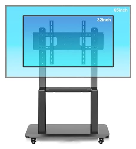 Soporte móvil universal para TV con ruedas y estructura metálica miniatura 1