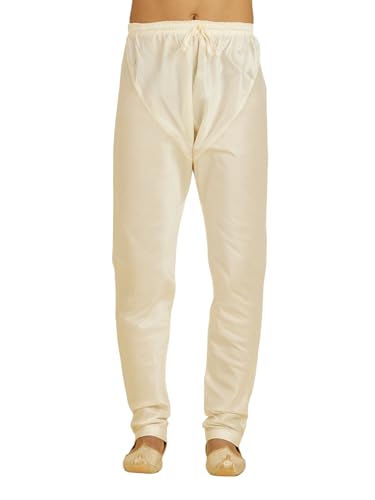 Image of DIWAS BY MANYAVAR Men's Art Silk Solid Churidar (1pc)