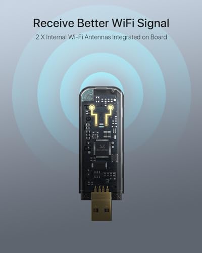 Clé WiFi Linux BrosTrend adaptateur USB double bande pour Raspberry Pi en télétravail