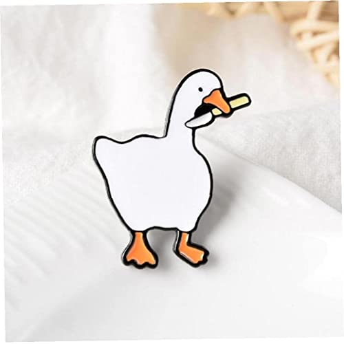 U-K Broche de animal de design atraente desenho animado ganso broche de anime joias lapela crachá pa