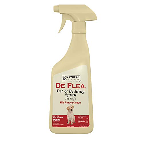 De Flea Pet & Bedding Spray for Dogs. 24oz (Not for use on Cats)