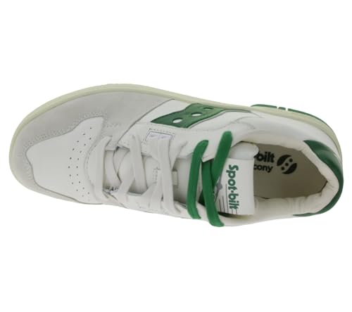 Saucony Sonic Beige et Vert : baskets basses au style urbain retro