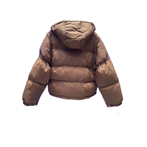 Manteau chaud épaissi à capuche en relief coton JXQXHCFS