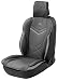 WALSER 13981 Housse de siège de Voiture Rey, Housse de siège et Protection Universelle en Noir-Gris, Protection de siège pour Voiture et Camion
