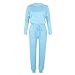 2 Piece Outfits for Women Sweatsuit Long Sleeve Pullover Top with Jogger Sweatpants Fall Fashion Loungewear Set
