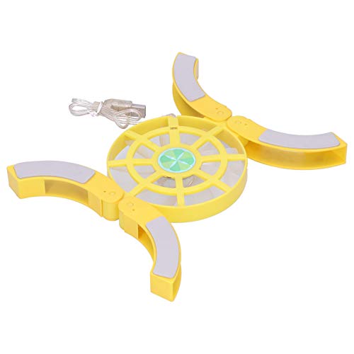 PC Cooler Cooling Pad, Folding Laptop Cooling Pad, Luminous USB Portable Cooler Fan for Students & Business Man (Yellow) miniatura 5