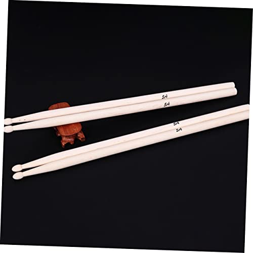 Baquetas de madera de arce 2 pares 41 cm para práctica miniatura 5