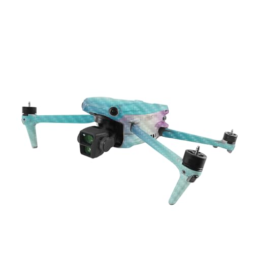 Image of MightySkins Carbon Fiber Skin Compatible with DJI Air 3 - Vivid Fog | Protective, Durable Textured Carbon Fiber Finish | Easy to Apply, Remove, and Change Style