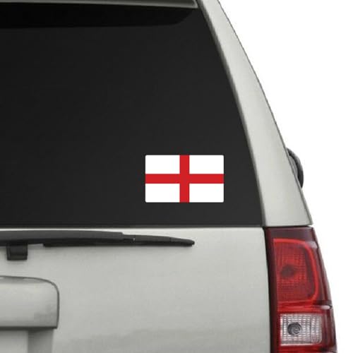 Image of World Country Flag Decal Stickers - Two Pack - for Cars Windows Bumpers Laptops Tablets Tumblers Cups Walls (England)