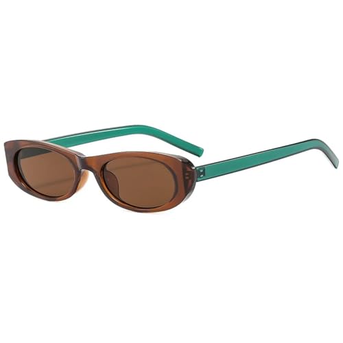 Lunettes de soleil ovales anti-éblouissement punk avec verres dégradés UV400 pour un confort total