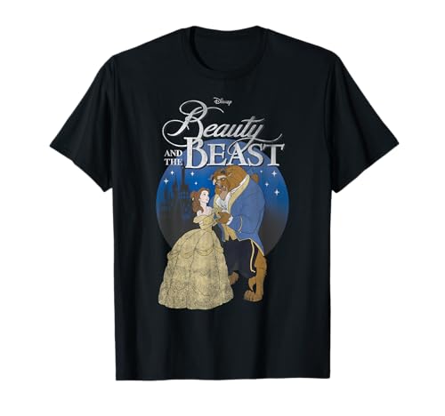 Disney Beauty And The Beast Classic Title Logo Portrait T-Shirt