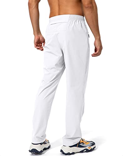 Image of Pudolla Men's Workout Athletic Pants Elastic Waist Jogging Running Pants for Men with Zipper Pockets