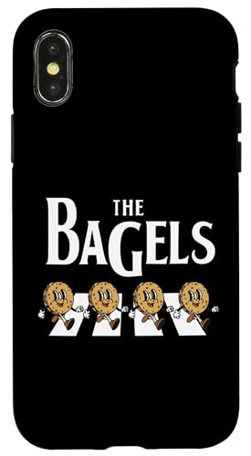 The Bagels, Love Music & Bagels Funny Bagel Coque pour iPhone X/XS