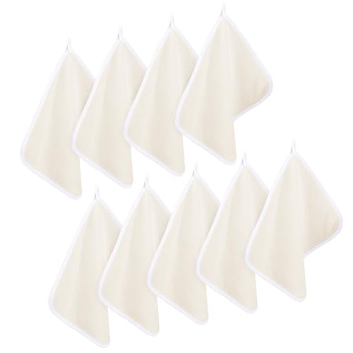 ZhouBoat 9 Pcs Nylon Exfoliating Wash Cloths Set Soft Dual Sided Body Face Towels Kitchen Dish Scrubber Reusable Bath Spa Towel for Women Men Travel 8.7 x 10.2 Inch