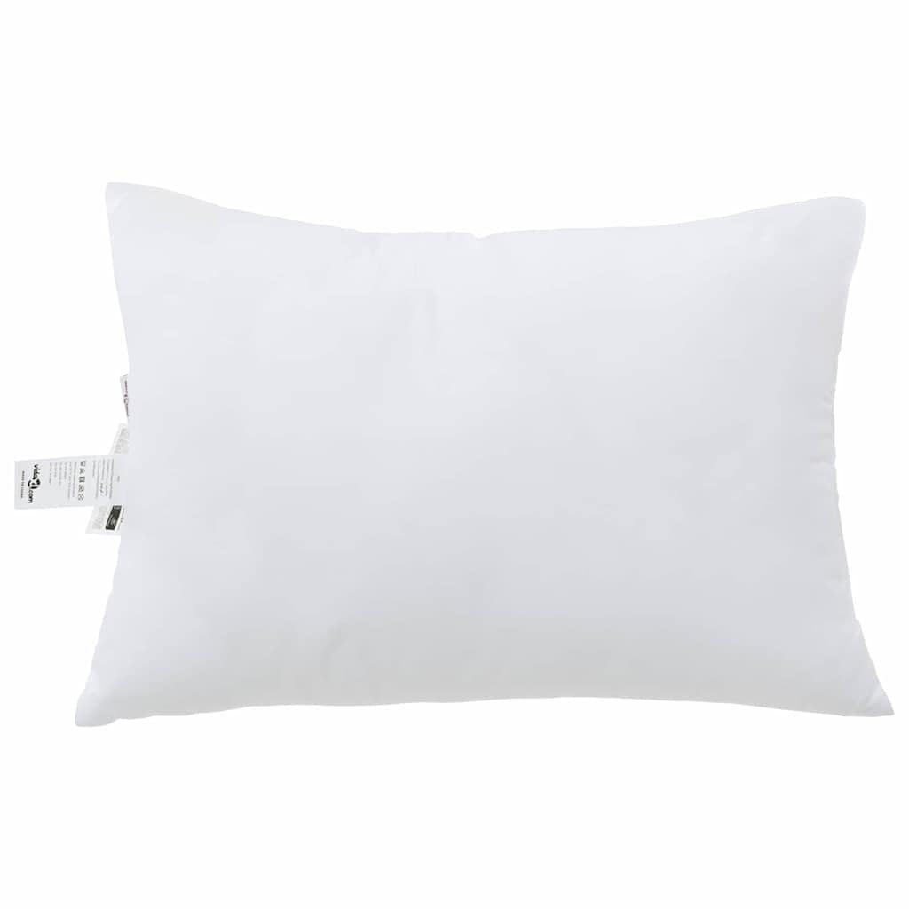 Cuscino 2 Pezzi 90 x 70 x 20 cm Bianco Poliestere