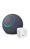 Amazon Echo Dot Max (ultimo modello) | Grafite + WiZ Presa intelligente, compatibile con Alexa - Kit di base per Casa Intelligente