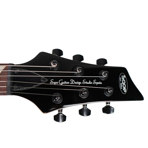 Image of SEIB370 Electric Guitar, HSH Pickups, Basswood Body, Rosewood Fingerboard (Black)