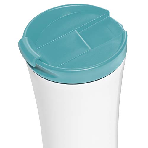 Leitz Taza de Viaje Wow, Azul Hielo, Stainless Steel, 20.4 x 9.3 x 9.3 cm - Imagen 4