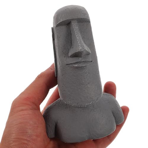 Estatua Moai de Resina Mini 5.11x3.54x1.96 pulgadas miniatura 2