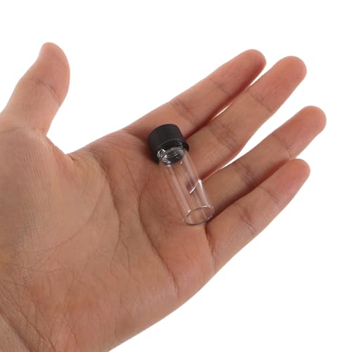Mini botellas de vidrio PRETYZOOM con tapa de rosca antifugas para cosméticos 4
