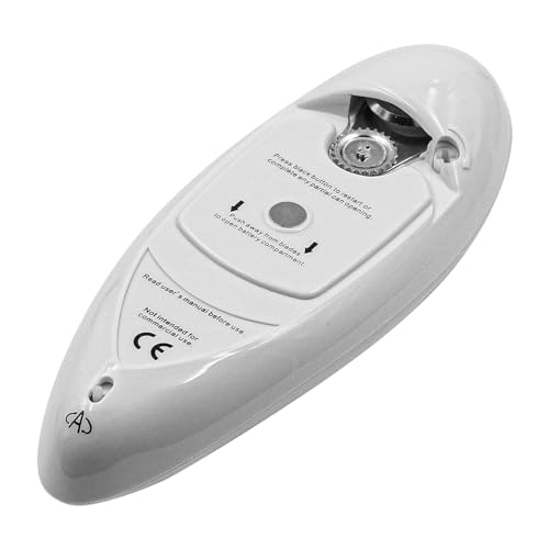 WANGCL Electric Can Opener Handheld Portable Can Opener for A.l.l Sizes of Round Tin Cans, White, 6.5x1.96inch - Image 4