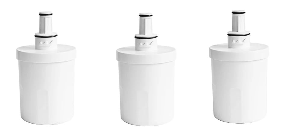Refrigerator Fridge Replacement Water Filter Cartridge for Samsung Aqua Pure Plus Fridge Freezer (3 Count (Pack of 1))