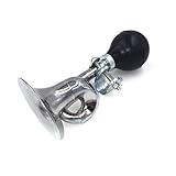 Gobesty Retro Metall Fahrradhupe, Ballhupe Fahrrad, Fahrrad Hupe Laut, Fahrrad Hupe Ballhupe, Ballhupe Klassisch, Ballhupe Posthorn mit Verstellbarer Schelle für die Lenkerbefestigung