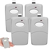 Kingdder 4 Pcs 1 Channel Gate Opener Remote Compatible with Multi Code 3089 308911 Linear MCS308911 300 MHz Garage Door Opener Remote Control Transmitter with Sun Visor Clips