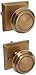 Baldwin PSTRATSR049 Reserve Passage Traditional with Traditional Square Rose in Matte Brass & Black Finish