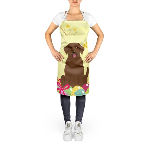 Caroline Treasures Uova Di Pasqua Di Cioccolato Labrador, Con Tasche, Misura Grande, Multicolore - 2