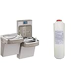 Elkay LZSTL8WSLP Enhanced EZH2O Bottle Filling Station, & Versatile Bi-Level ADA -Cooler, 39.50 x 19.00 x 36.75 inches & 51300C_3PK WaterSentry Plus -Replacement-Filter (Bottle Fillers), 3-Pack