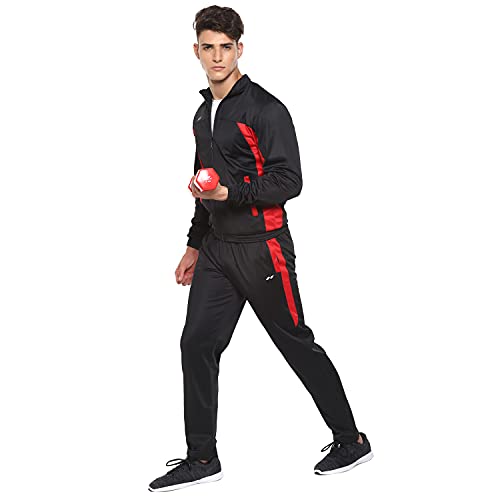 Image of Nivia Sp-05-Tracksuit /Sportswear Regular Fit Track Suits /Athletic Gym Running Jogging Suit Sets (Navy /Aqua, L)