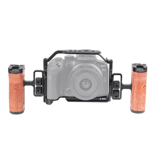 �J�����P�[�W R10 DSLR �P�[�W �݊���������܂�Canon EOS R10 �p ���r�b�g�P�[�W�J�������O �r�f�I�ʐ^�A�N�Z�T���[�p �n���h�����t��(Double-sided handle)