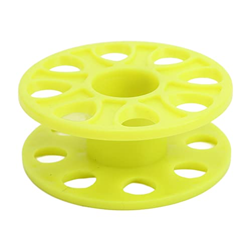 Finger Reel, Plastic Wheel Diving Finger Spool for Cave Underwater Dive Technical Exploration Fishing Activities (Yellow)